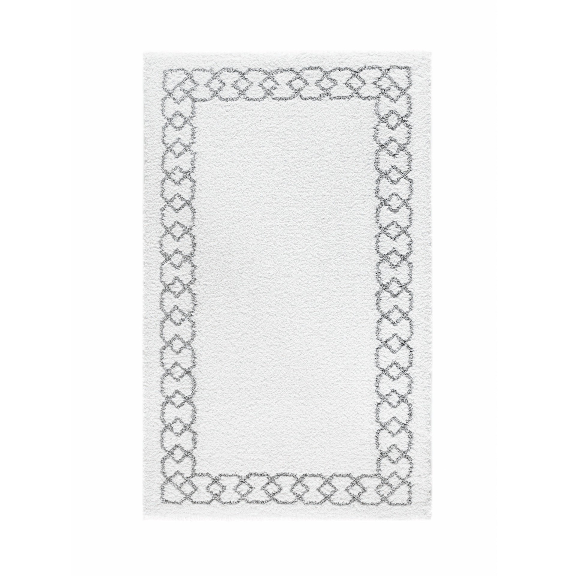 Badrumsmatta Sophia Vit:Silver